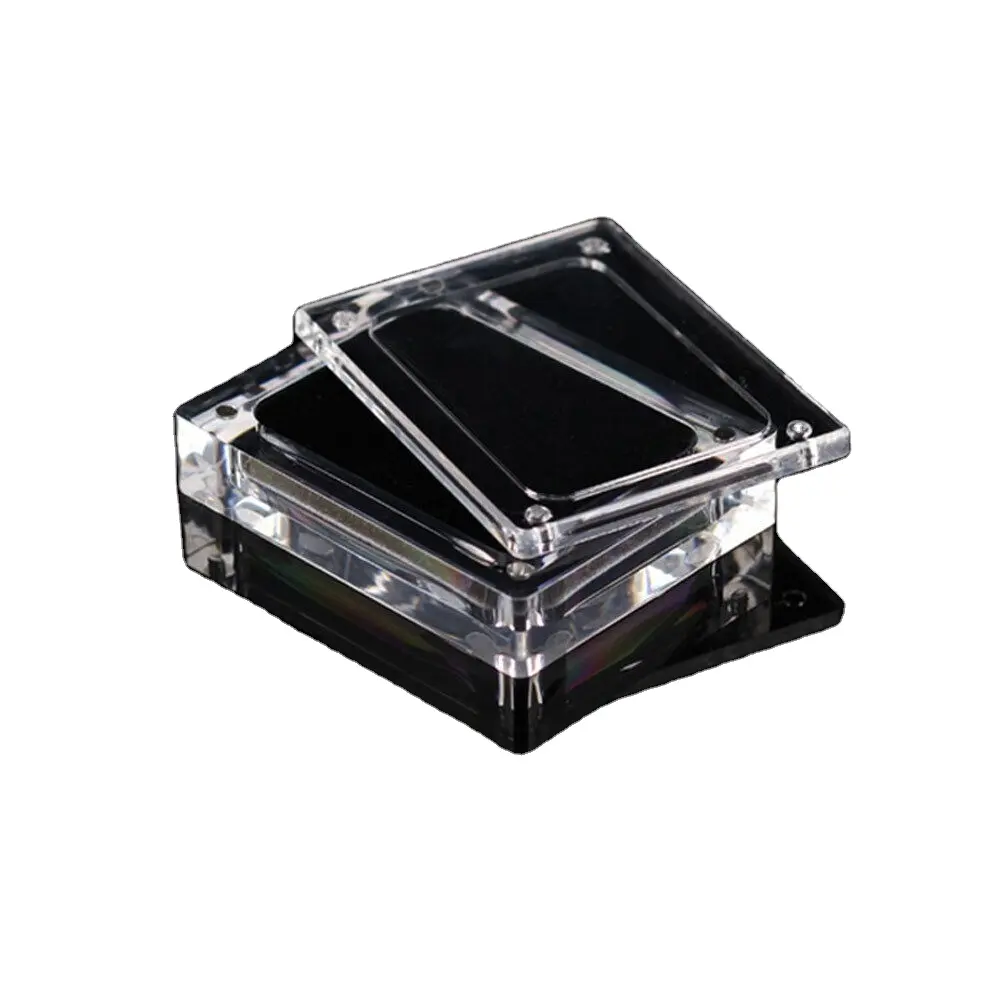 Kotak Display akrilik permata magnetik berlian longgar kustom untuk cincin gelang kalung