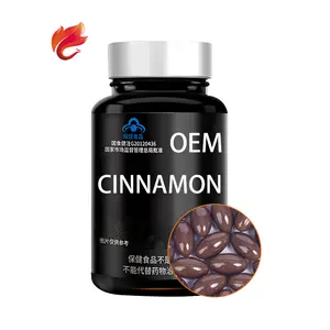 Cosmetology Organic Cinnamon Softgels Soft Gels Capsules OEM 500Mg Private Label