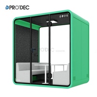 Cabine insonorisée confortable pour 1 personne, 2 places, idéale pour le commerce et les enregistrements vocaux, avec espace fumeurs