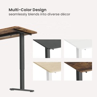 Mobilier moderne pour bureau à domicile Table réglable en hauteur Bureau intelligent ergonomique électrique à moteur unique avec ordinateur d'étude assis et debout