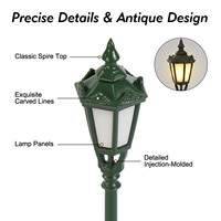 LD41 O HO N Grünes Modell Straßenbeleuchtung Vintage Sechseckige Warmweiße LED-Lampen