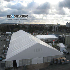 ألواح جدارية صلبة من البلاستيك المتين، خيمة تخزين صناعية كبيرة مخصصة وثقيلة، خيمة منحنية من الألومنيوم للبيع - Product Image 3