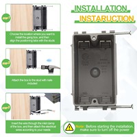 Boîte électrique Barep ETLus 1 poste en PVC, résistante au feu 2 heures, grise, pour travaux neufs et construction résidentielle