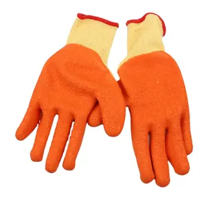 Heißer Verkauf Handschuhe Latex handschuhe Gummi 7 Gauge mit massivem Latex auf Handfläche beschichtet Elastische Manschetten handschuhe