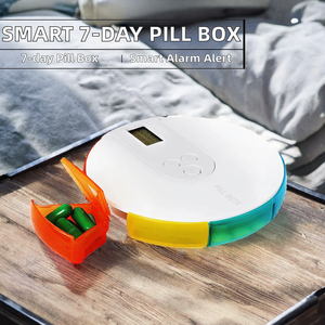 Nouvelle conception HMT HMT-XP01115A Boîte à pilules électronique avec rappel de temps, en plastique, colorée, mignonne, 7 jours, 4 groupes de rappels d'alarme - Product Image 2