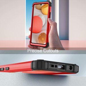 Armadura híbrida de alta resistencia para Samsung Galaxy, armadura de protección completa 3 en 1 de alto impacto a prueba de golpes 360 para Samsung Galaxy A42 A22 A72 A51 <span class=keywords><strong>5G</strong></span> - Product Image 6