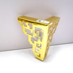 Gold Cabinet Legs 130MM Heavy Duty Carbon Steel Industrial Design Furniture Support - Product Image 2
