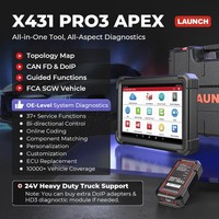 [Versión global/UE] Launch X431 Pro3 Apex All System Diagnostic Scan Tool para codificación mecánica en línea, mapa de topología, CAN FD y DoIP
