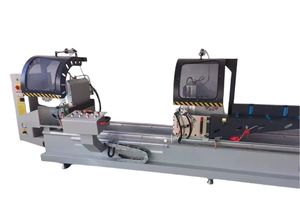 Hisena Hoàn toàn tự động CNC đúp Head miter Saw thiết kế hiện đại cửa sổ máy móc cho nhôm PVC hồ sơ dễ dàng vít cài đặt - Product Image 2