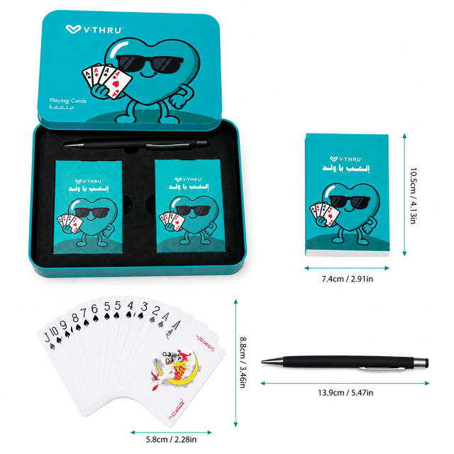 Portable Wholesale Eco-Friendly 100% New Durable Plastic Poker Table Game PVC Playing Cards