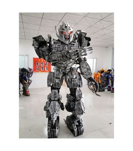 Adult <strong>Robot</strong> Costume Genuine Leather <strong>New</strong> Type Wearable Suits and Dresses with Helmet for Halloween TV &amp; <strong>Movie</strong> Exhibitions - Product Image 3