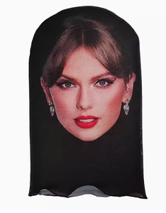 Masque facial drôle pour cosplay, cagoule de ski en maille élastique 3D personnalisée, couvre-visage réaliste pour fête, masques de célébrités - Product Image 5