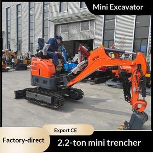 Mini-excavatrice sur chenilles exportée au Canada, pour travaux agricoles, défonçage du sol, défonçage de tranchées, excavatrice EPA - Product Image 1
