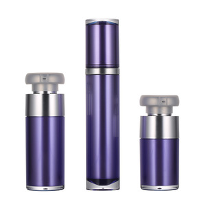 Botella de Vacío Acrílica con Cierre de 30 ml, Bomba de Presión, Envase de Plástico de Doble Capa para Cuidado de la Piel, Color Morado Perlado - Product Image 5