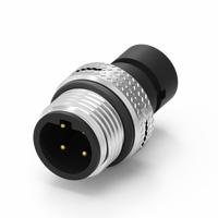 Connecteur de câble industriel étanche Nian-Yeong Taiwan DIN M12 à code B, mâle-femelle, indice de protection IP67, -20~85°C