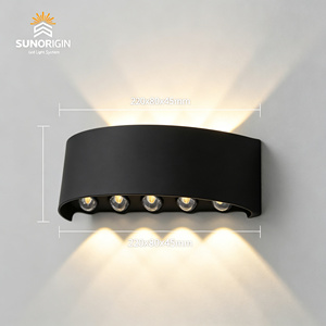Lampe murale extérieure ovale 2W 4W 6W 8W 10W 12W, étanche IP65, éclairage mural extérieur, éclairage de jardin - Product Image 3