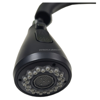 Robinet d'eau moderne sans contact intelligent en acier inoxydable ABS robinet de cuisine avec pulvérisateur à tirette capteur anti-éclaboussures