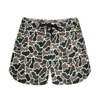 Traje de Baño para Niñas con Estampado Moderno y Colorido, Shorts de Baño Infantiles con Cordón Ajustable y Forro de Malla