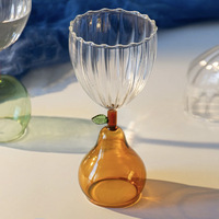 Verre à champagne créatif en forme de pomme et de poire, gobelet coloré pour eau, idéal pour les bars - Meilleures ventes