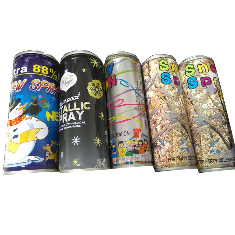 Custom production 250ml Dia 45 Empty Aerosol snow spray tin cans manufacture