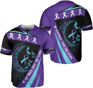 Ensembles de maillots de baseball de sport Soutien à la santé mentale Prévention du suicide unisexe Anti-bactérien évacuant l'humidité US - Product Image 1