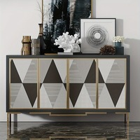 Papier peint géométrique triangulaire de luxe à coller, texture marbre brun doré, murale pour télévision, salon, décoration intérieure