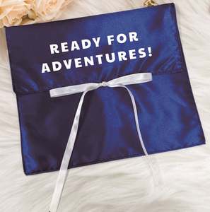 Sacs de voyage cosmétiques pliables en coton écologiques et durables avec logo personnalisé de luxe, imprimés en sérigraphie, couleur naturelle, cadeau - Product Image 3