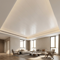 Panneaux de plafond en PVC personnalisés 4x8, salon, salle de bain, anti-humidité, dernier design, panneau de plafond en PVC