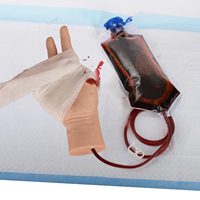 Modelo Anatómico de Silicona para Amputación de Mano, Ayuda de Entrenamiento Médico para Cursos TCCC/EMT/PHEC, Simulador de Heridas, 700g