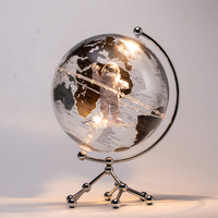 Globo terráqueo de alta calidad con mapa del mundo dorado, decoración para el hogar y la Oficina, globo terráqueo, educación geográfica, globos giratorios