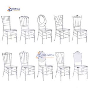 Sillas apilables de lujo para eventos de bodas, sillas de hotel de resina de Fénix acrílica transparente - Product Image 6