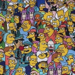 Tela <span class=keywords><strong>de</strong></span> Lona <span class=keywords><strong>de</strong></span> Algodón con Estampado <span class=keywords><strong>de</strong></span> <span class=keywords><strong>Los</strong></span> Simpson, Duradera y Personalizable, Sin Pedido Mínimo para Bolsas <span class=keywords><strong>de</strong></span> Mano - Product Image 4