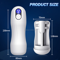 Man Nuo Herren Mastur bator mit USB Vibrator LED Realistische Vagina Intensive Stimulation Saugnapf Heiz funktion TPE Material