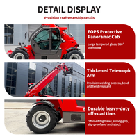 Chariot télescopique personnalisable KL4010T 4 tonnes, portée maximale 6100 mm, longueur de fourche 1220 mm, machine de levage pour l'agriculture et la construction