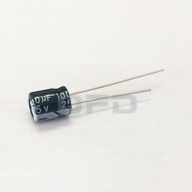 100uF 25V 20% 6x7mm Aluminum Electrolytic Capacitors Through Hole 0.1uF-4700uF 6.3V-450V Available Electrolytic Capacitor 100uF