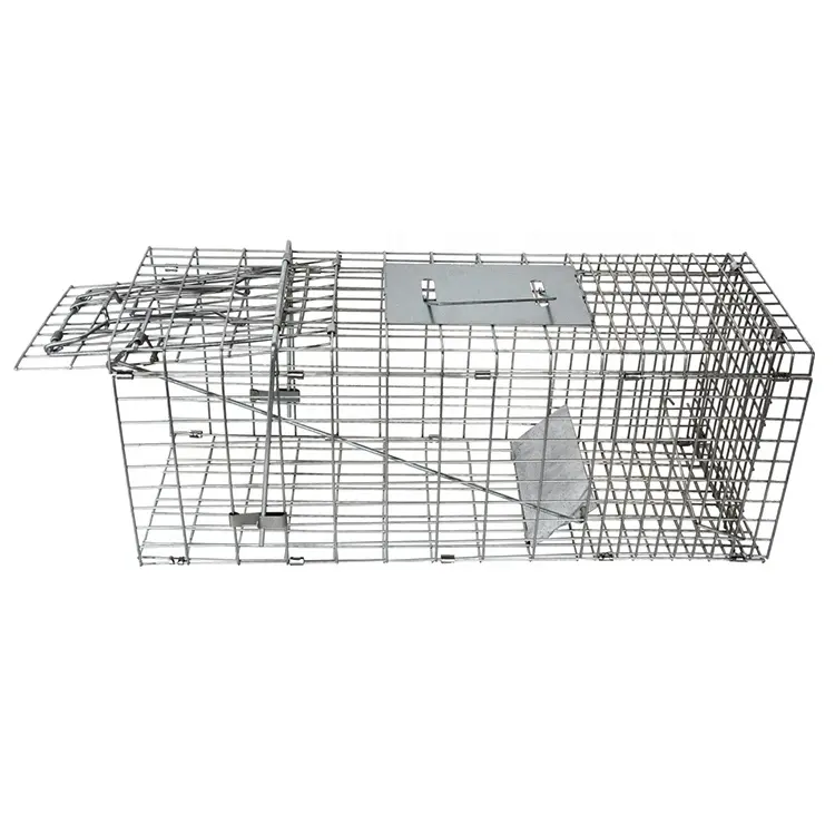 Large Live Animal Trap Catch Release Humane Rodent Cage Foldable humane bird trap cage for Raccoons Groundhogs