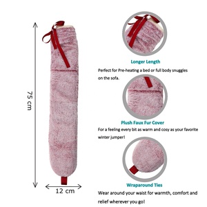 Heat-resistant Warm 2l Capacity Warm <strong>Water</strong> Bag Long <strong>Hot</strong> <strong>Water</strong> <strong>Bottle</strong> with <strong>Wearable</strong> Soft Cover - Product Image 2