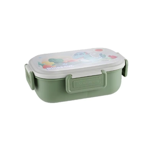 Karikatür tavşan çocuk 304 paslanmaz çelik öğle yemeği kutusu öğrenci kantin ve yurt kullanımı için Heatable PP kapaklı - Product Image 6