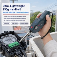 Mikroskop Inspeksi Serat Optik Portabel MPO Fiber Optic End Face Inspector untuk Jaringan Akses