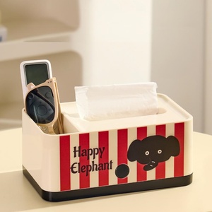 Custom logo Desktop Facial <b>Tissue</b> Box <b>Paper</b> Organizer Holder Cover Bathroom Creative Clear Acrylic Elephant Spring <b>Tissue</b> Box - Product Image 1