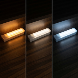 <b>Rechargeable</b> Motion Sensor Cabinet <b>Light</b> – Mini <b>LED</b> Under Cabinet <b>Light</b> with 3 Color Modes & Stepless Dimming - Product Image 5