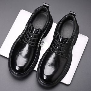 รองเท้าหนังแท้ผู้ชายแบบมีส้นหนา สไตล์ลำลองสำหรับธุรกิจ คุณภาพสูง - Product Image 6