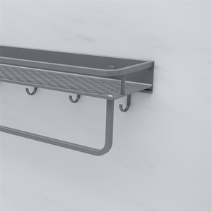 Stainless Steel Double Tier Waterproof Wall-Mounted Bathroom Towel <b>Rack</b> with Modern Design - Product Image 5