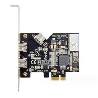 3-Port PCIE ke 1394 kartu dengan Firewire 1394B & 1394A TI XIO2213A Chipset dalam persediaan
