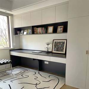 Librería de Lujo Personalizada, Muebles de Madera Maciza, Escritorio de Computadora para Estudio u Oficina - Product Image 2