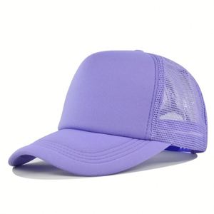 Gorra Snapback de Colores Sólidos, Frente de Espuma de Poliéster, 5 Paneles, Corona Alta, Parte Trasera de Malla, Transpirable y Cómoda - Product Image 2