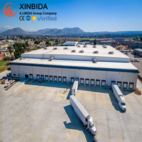 Bâtiment préfabriqué en structure acier sur mesure, certifié CE CWB, pour entrepôt frigorifique et stockage à froid