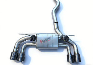 Silenziatore di Scarico Personalizzato per <span class=keywords><strong>BMW</strong></span> M135/M235i N55 B48 F22 <span class=keywords><strong>F40</strong></span> F44 3.0t, Sistema di Scarico con 4 Terminali e Telecomando - Product Image 3