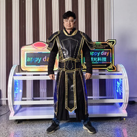 Costume de robot LED couleur intégrale télécommandé, armure de robot LED, tenue de danseur néon pour spectacle de scène en boîte de nuit