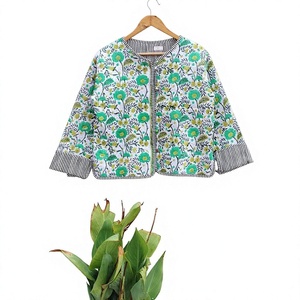 manufacturer and wholesaler <b>quilted</b> <b>jackets</b> reversible cotton <b>jacket</b> reversible coat outerwear coat gift for her - Product Image 1